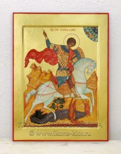 Икона «Георгий Победоносец (чудо о змие)» Анапа